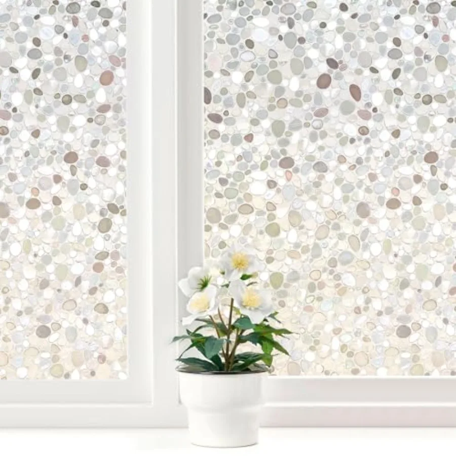 

Wdow Film Vyl Clgs Staed 3D Decorative Stickers for Glass Static Door Wdow Coverg Tted Wdow Decals Frosted Privacy Self-Adhesiv