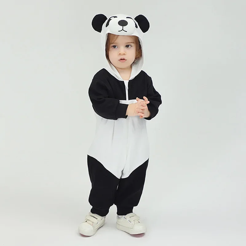 

Animal Baby Clothes Bodysuit Lovely Panda Cosplay Costume Newborn Boy Girl Romper Kigurumis Toddler Jumpsuit Zipper Infant