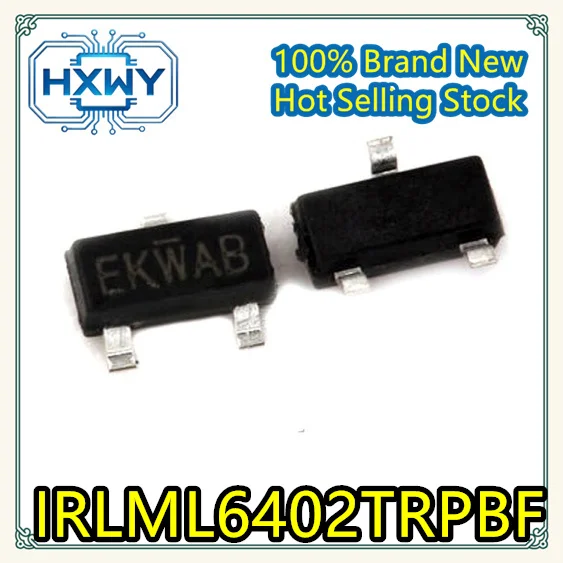 (10/50pcs) IRLML6402TRPBF  IRLML6402  EKWAB SOT23 package  Electronics  Best-sellers  Fast dispatch