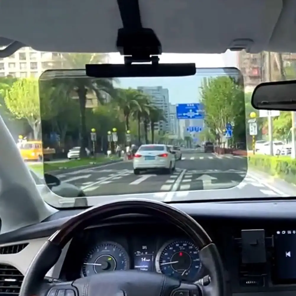 حاجب السيارة الموسع مانع الشمس المضاد للوهج للقيادة الليلية، زاوية عالمية قابلة للتعديل UV 400 حامي لشاحنة سيارات الدفع الرباعي