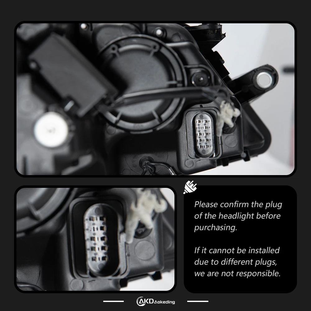 AKD Head Lamp for VW Jetta Sagitar MK6 LED Headlight 2011-2018 Headlights MK6 DRL Turn Signal High Beam Angel Eye Projector
