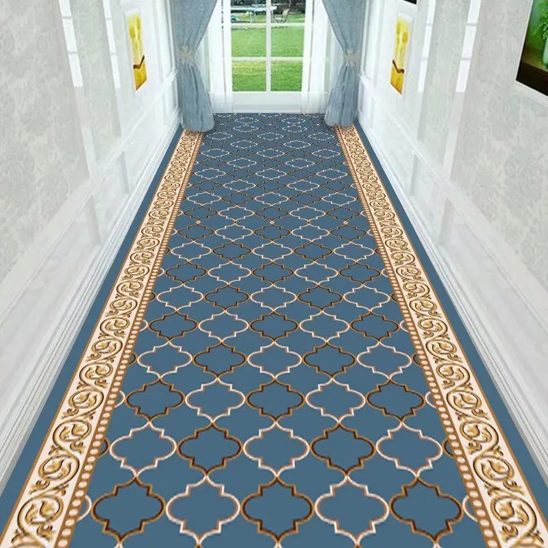 

Modern Runner Long Corridor Carpets Luxury Lobby Aisle Entryway Decor Area Rugs Stairway Comfortable Durable Floor Mat Washable