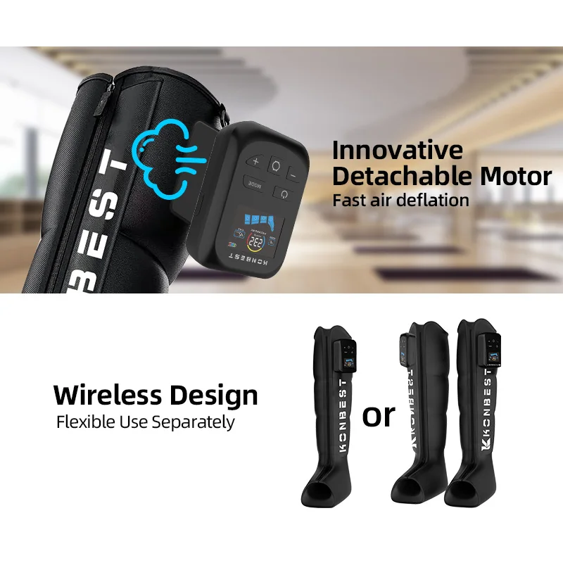 نظام العلاج بالضغط لاستعادة الهواء، أحذية الانتعاش الرياضية، آلة العلاج بمضخة DVT، تدليك القدم والساق #6