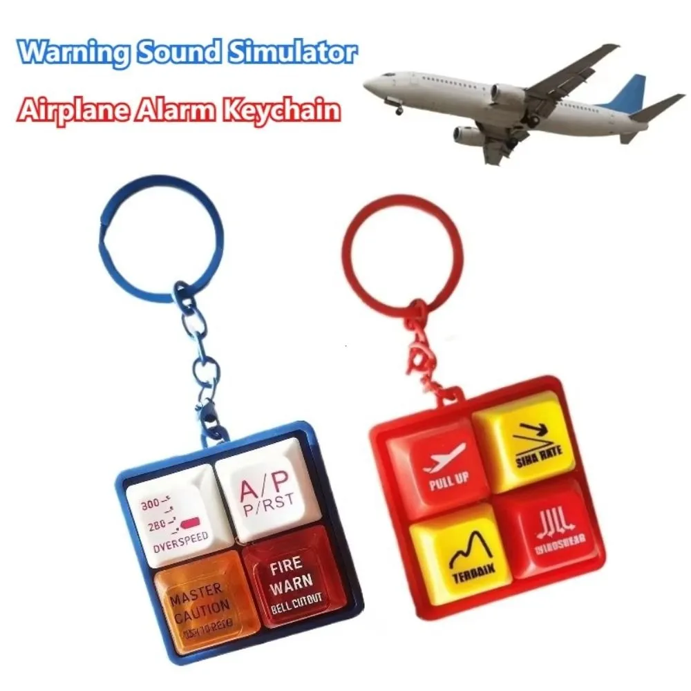 737 Airbus EGPWS Warning Simulator Highly Simulated Aircraft Route Pilot Keychain Plastic Sound Effects 737 Warning Sound