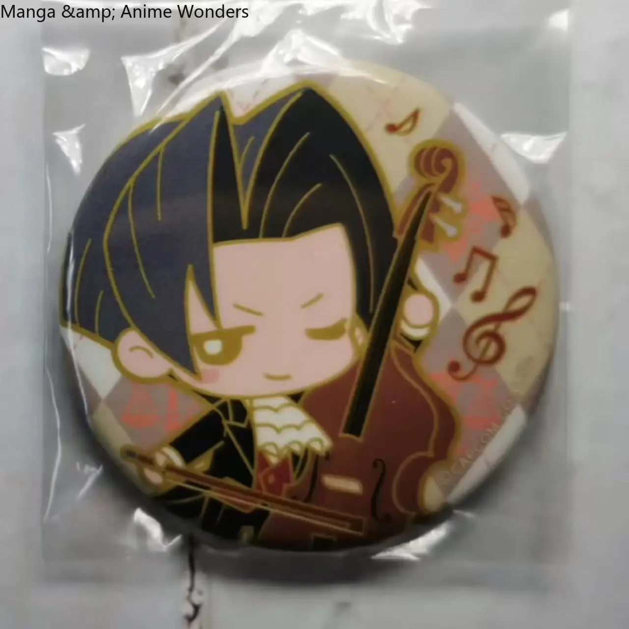 Ace Attorney Phoenix Wright Miles Edgeworth Cosplay Cute Badge Button Brooch Backpack Pendant Anime Gift Decoration