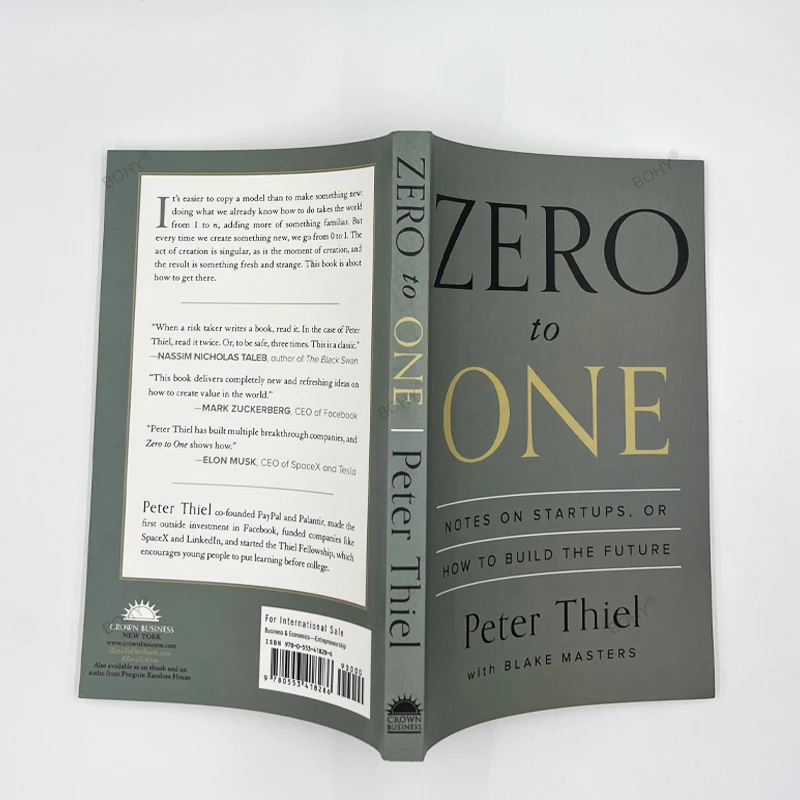 Como Construir o Futuro Encorajar Livros, de Peter Thiel com Blake Masters Notes, Zero a Um em Startups