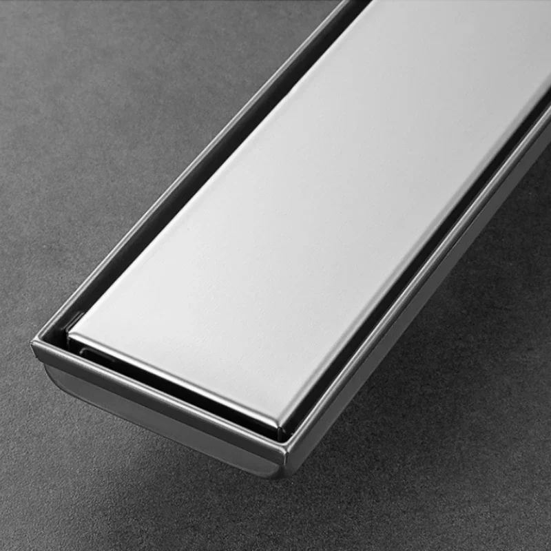 استنزاف أرضية من الفولاذ المقاوم للصدأ 304، استنزاف أرضية طويل لغرفة الاستحمام في الفندق، يمكن ترصيعها بالبلاط