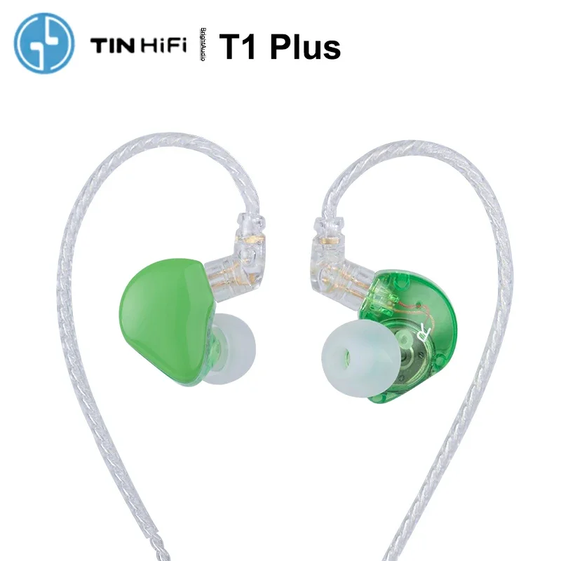 Tinhifi T1 PLUS 10mm Beryllium Diaphragm Dynamic Driver HiFi Audio In-ear Earphone IEM 0.78mm 2 Pin Connector Detachable Cable