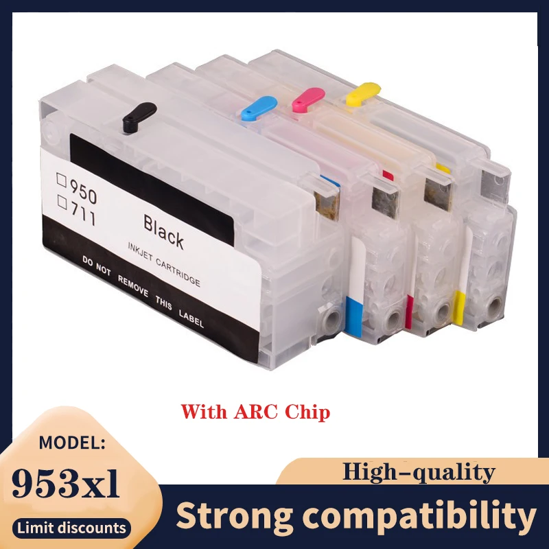 953XL Refillable Ink Cartridge Kit 953 With Chip For HP OfficeJet Pro 7720 7740  8210 8216 8710 8715 8720 8725 8730 8740