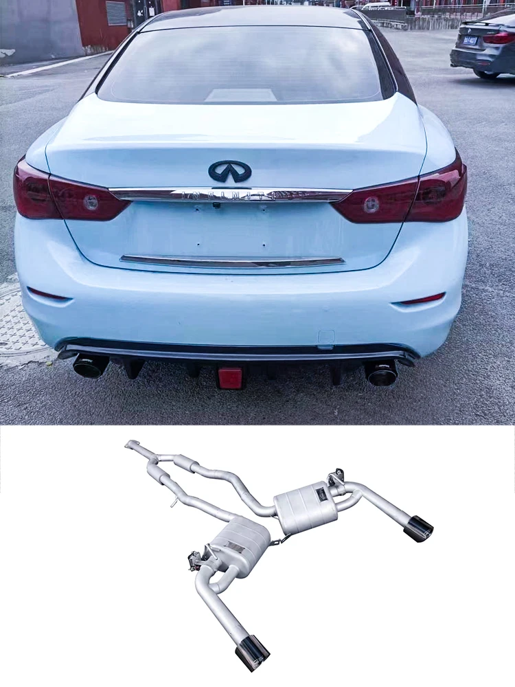 

【 Customized Product 】 Applicable to Infiniti Q50 2.0T Catback with valve exhaust system from 2016 to 2019