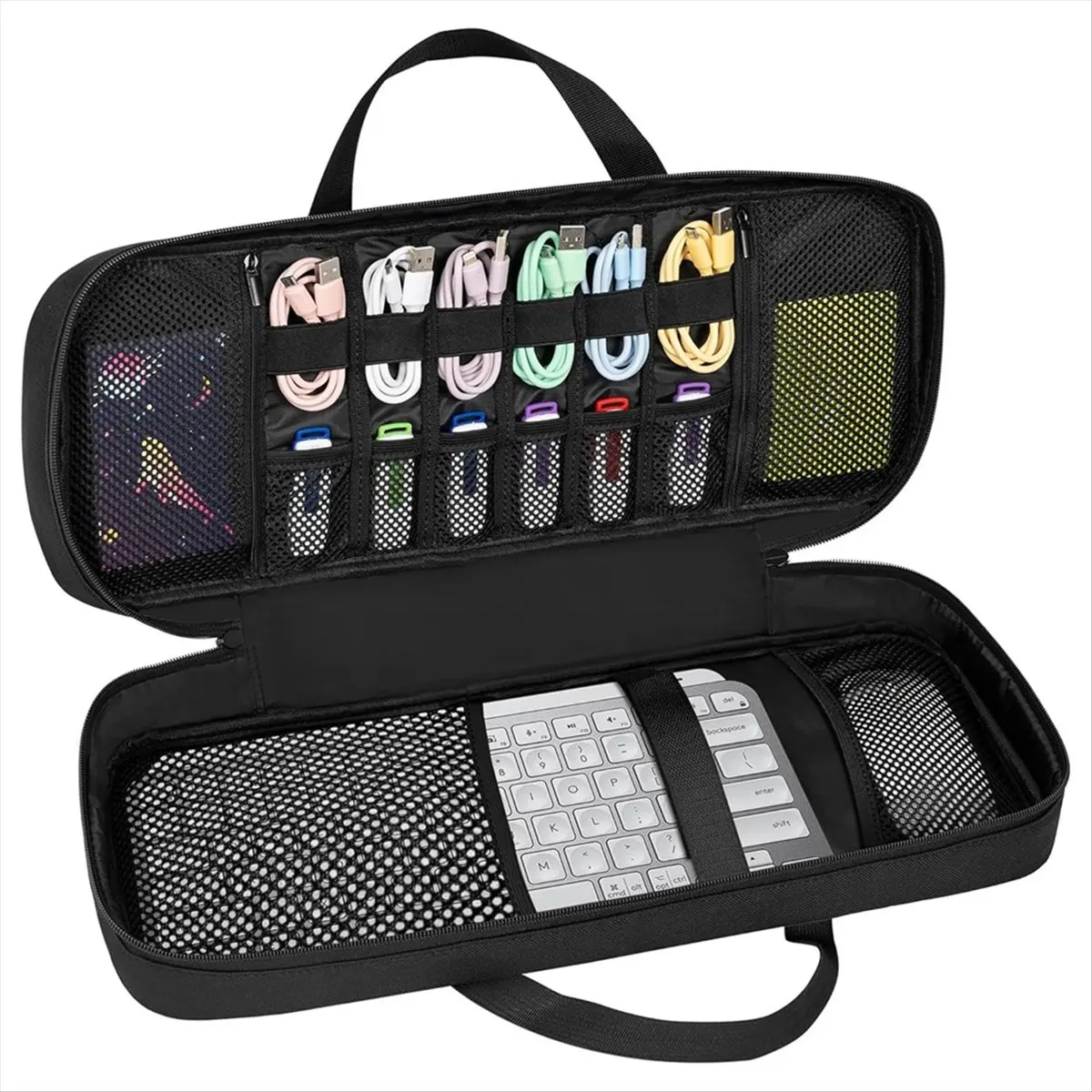 A45I Travel Keyboard Case Bag Keys Mini Keyboard Carrying Storage Case for Wireless Keyboard