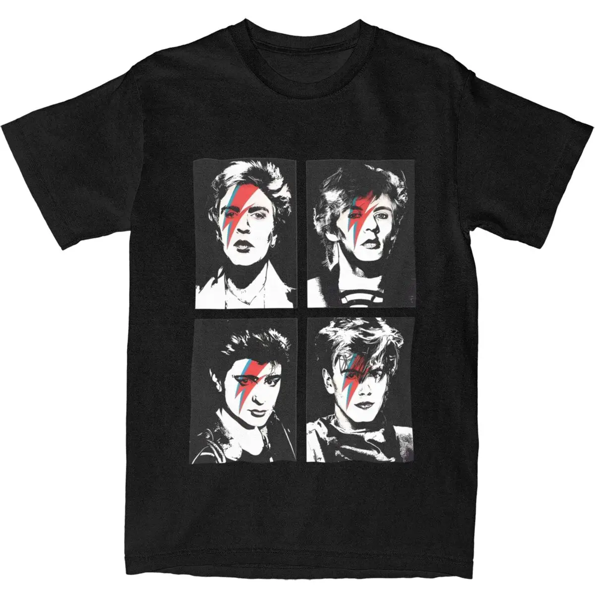 Duran T-Shirt Men Davids Bowied Classic Cotton T-Shirts Summer Crew Neck Novelty Tee Shirt Printed Oversized Tops