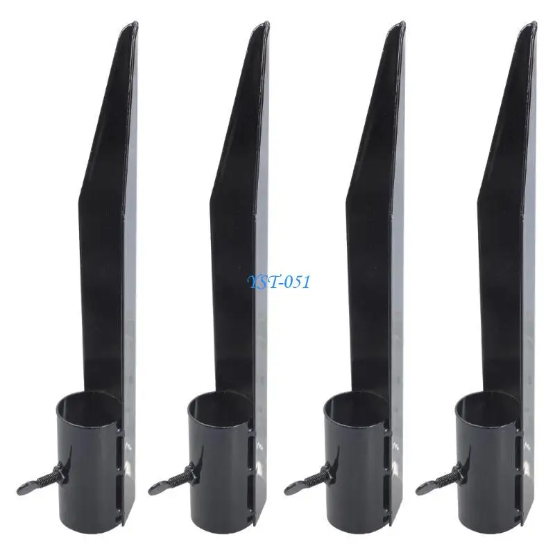 

E15A 4pcs Garden Light Stakes High Strength Iron Stakes Heavy Duty Torchs Stakes set for Torches & Freestanding Poles