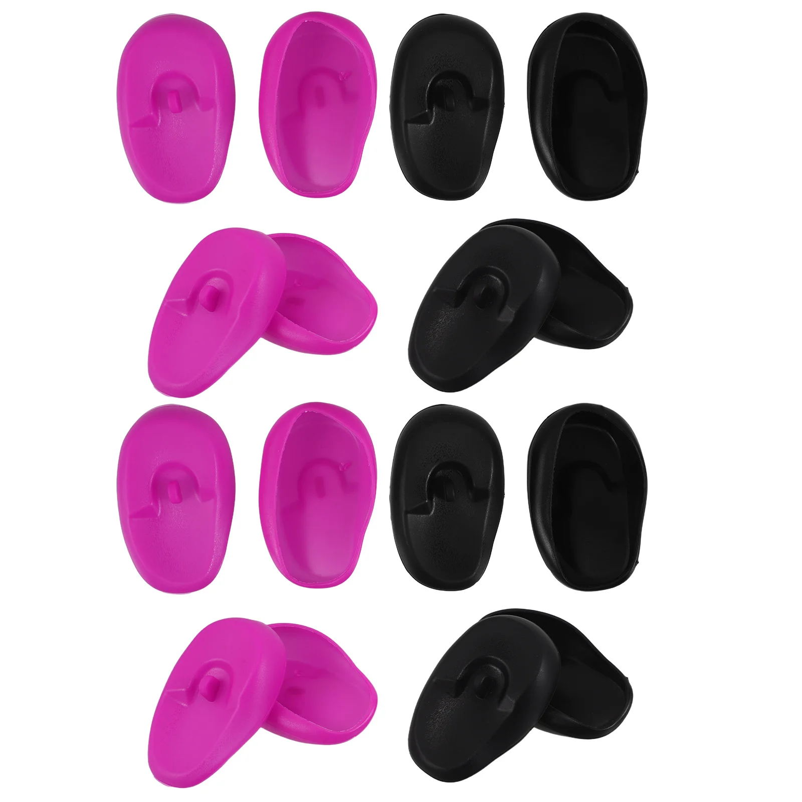 

8 Pair High Temperature Resistance Hair Dye Earmuffs Men and Women Silica Gel Protection