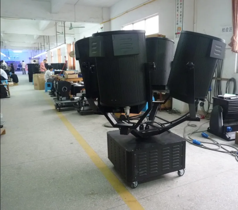 4x5000W Outdoor Concert Searchlight Sky Tracker Light for Building Landmark Rotate Projector Steel Body High Searchlights