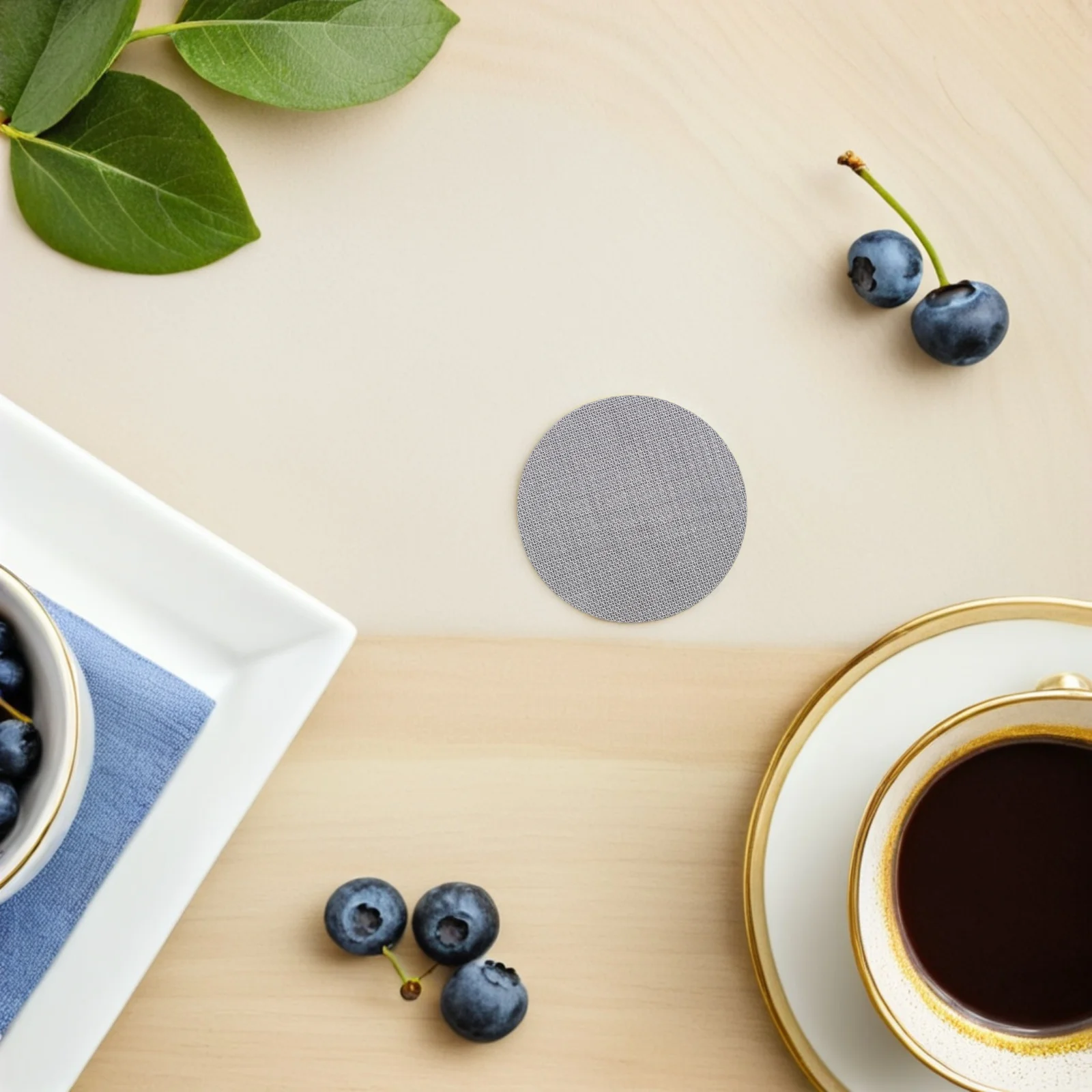 4 قطعة 585 مللي متر الفولاذ المقاوم للصدأ إسبرسو تصفية الشاشة قابلة لإعادة الاستخدام دائم 17 مللي متر سميكة التوافق العالمي نكهة غنية