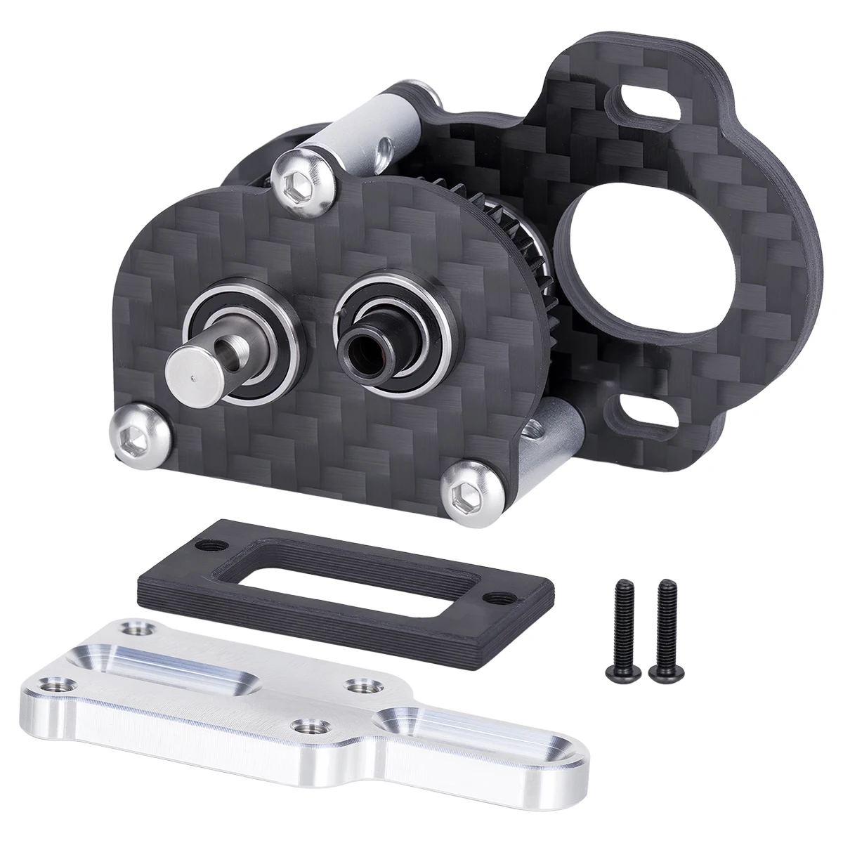 Ultralight Carbon Fiber Portal Transmission Tiny 48P Gearbox for 1/10 LCG Chassis Comp Builds Rigs Upgrade Parts view 2