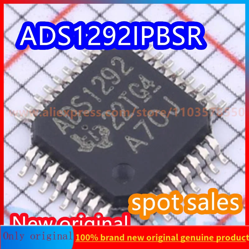 

5 шт. 100% Новый оригинальный ADS1292IPBSR ADS1292 посылка QFP32 24 бит, 2-канальный, маломощный аналоговый передний чип (AFE)