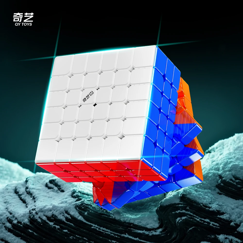 

QiYi M Pro 6x6 Ball Core UV Magic Cube 6x6 Magnetic Speed Cube QY Stickerless Cube Puzzle Toys Children Gift