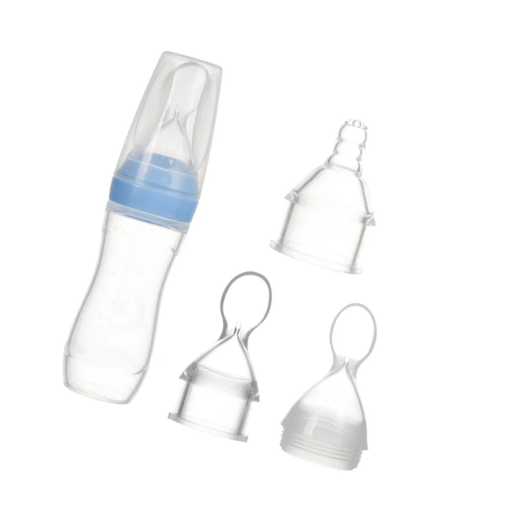 

3 Pcs Silicone Baby Feeding Bottle Nursing Bottle for Newborn Portable Easy to for Travel Outdoor Use