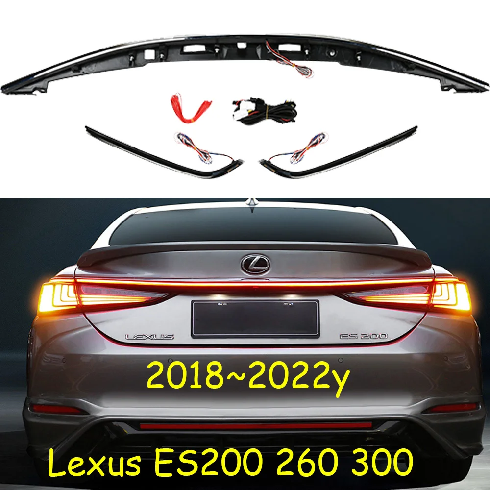 Car styling for Lexus ES260 taillight ES200 ES300 LED Tail Light Rear Running Lamp + Brake + Reverse + Dynamic 2018~2022y