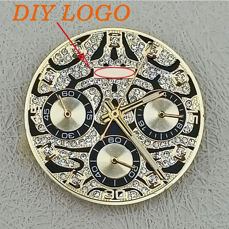 29mm VK series 63 watch dial is suitable for VK series 63 movement assembly 39.5mm watch case mounting accessories