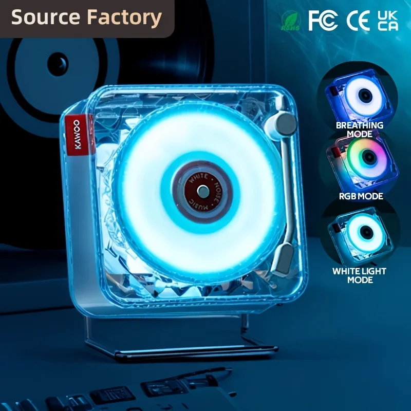 

Retro Water Ripple Ocean Atmosphere Light with Multi angle Adjustable White Noise Speaker