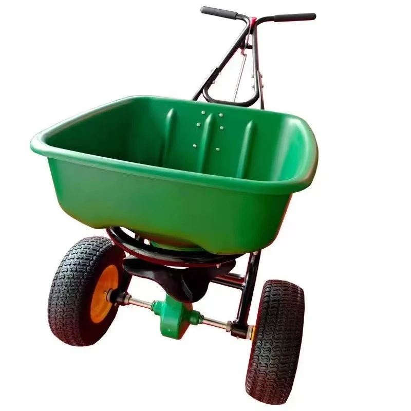 Manual  Spreader, Hand Push Broadcast Spreader with Calibration Scale for Parks and Schools Deposit Price Is