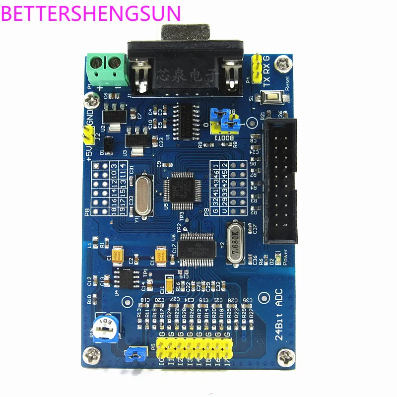 High precision acquisition module ADS1256+STM32F103C8T6 industrial control NEW learning board 24 bit ADC power supply
