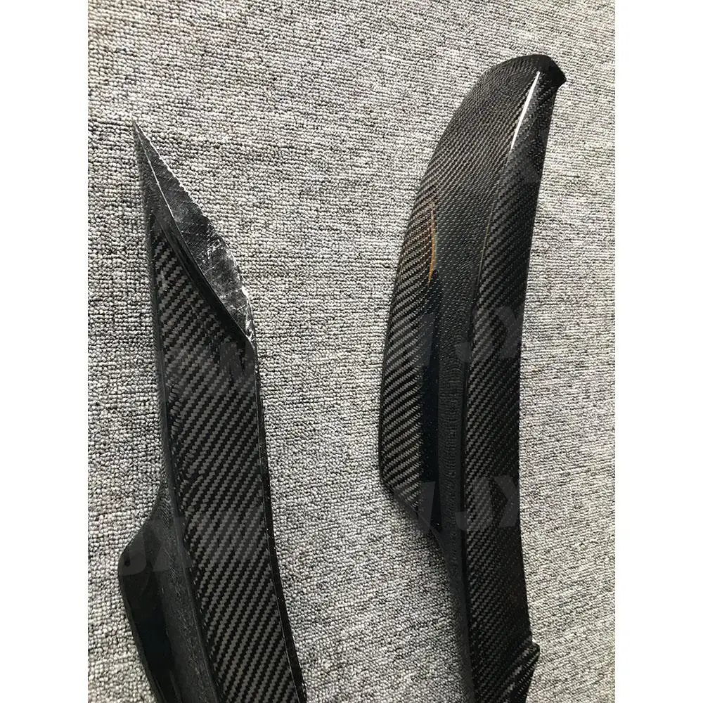 Real Carbon Fiber Diffuser Front lip Splitters Flaps Aprons For BMW 3 Series E90 M Sport M-Tech 2006-2012 Bumper Winglets - view 4