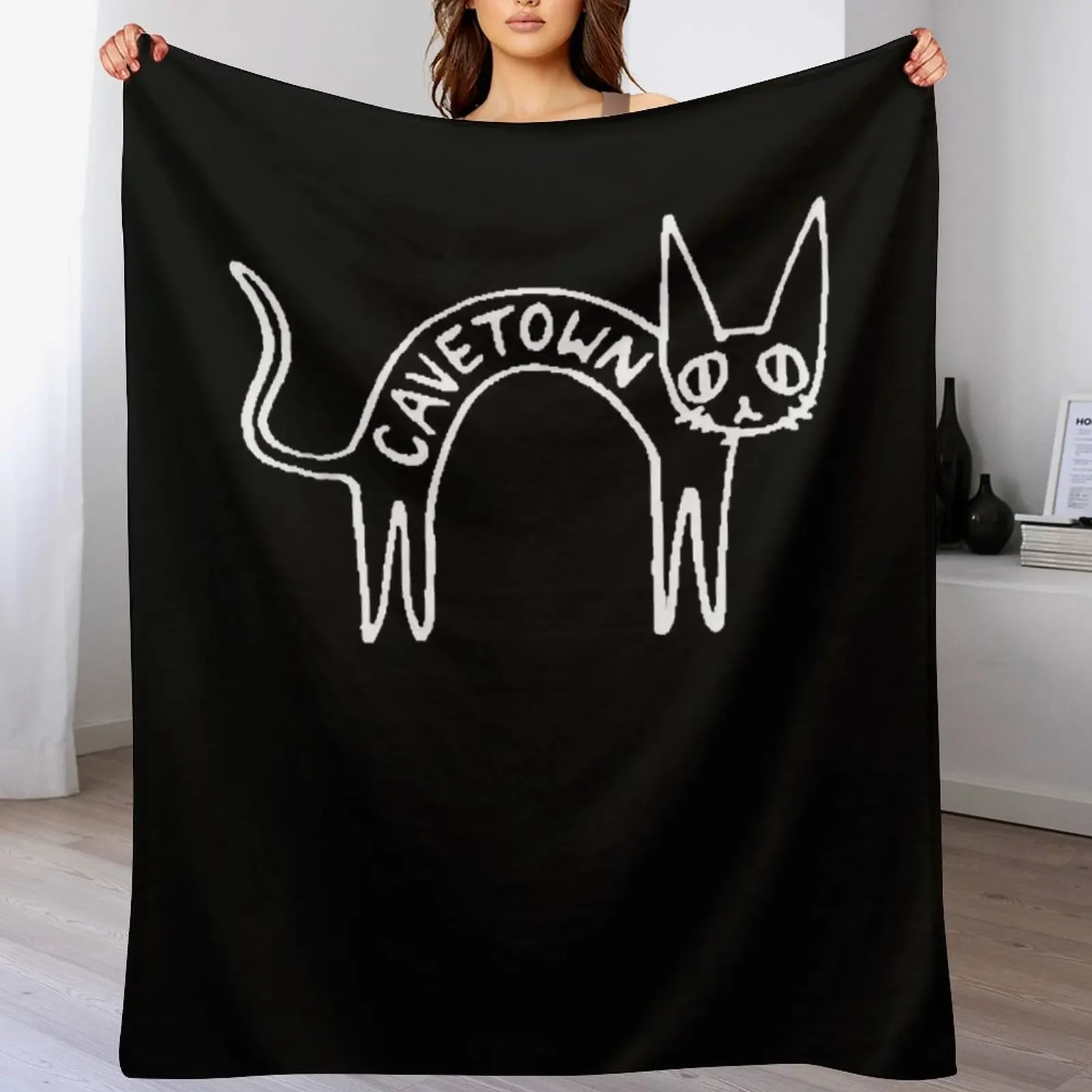 

Gift For Men Cavetown Cat Awesome For Movie Fan Throw Blanket Hair Furrys Polar Sofa Quilt Blankets