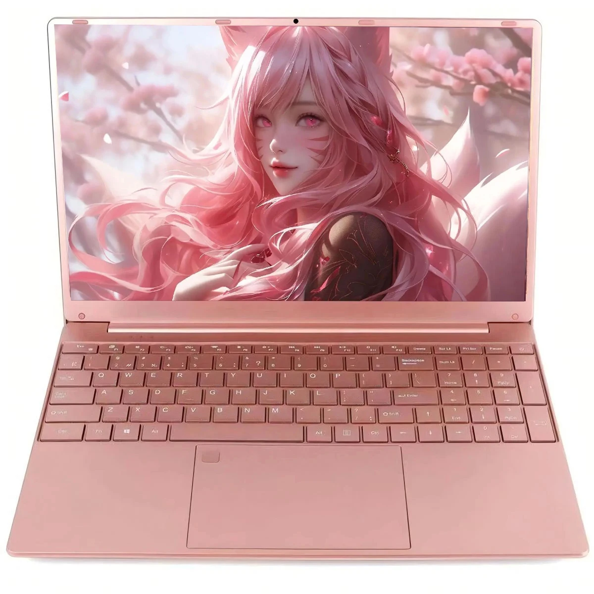 Laptop AKPAD Intel Celeron N5095 de 11.a generación: Win10/11, máximo 32 GB de RAM, 128 GB- 2 TB SSD, 2,4G/5G WiFi, BT, teclado rosa de estilo femenino