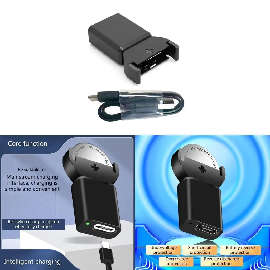 193A Type-C Plug Li-ion LIR2032 LIR2025 ML2032 ML2025 CR2032 Coin Button Cell Battery Adapter Fast Charging Chargers