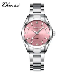 CHENXI 021B Brand Fashion Women Quartz Watch Elegant Wristwatch Waterproof Stainless Steel Strap Luminous Casual Ladies Watches