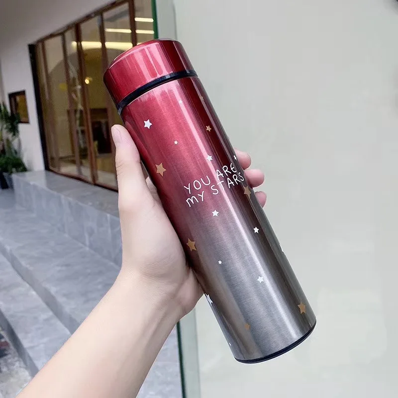 500ML Intelligent Stainless Steel Thermos  Vacuum Flask Portable Temperature Display Tea Leakproof Travel Cup