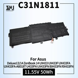 C31N1811 50Wh Battery Replacement for ASUS Deluxe14 Deluxe 13 ZenBook 14 UX433 UX433F UX433FA UX433FA-A6018T U433FN UX433FN