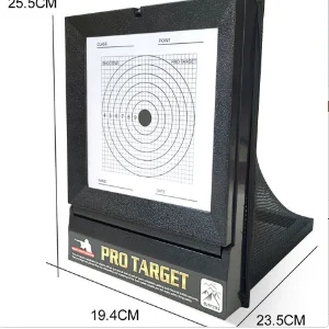 نظام الهدف AEG Airsoft مع حامل شبكة الماسك على شكل مصيدة وهدف ورقي للتدريب على إطلاق النار على الحبيبات BB في الأماكن المغلقة والخارجية 1P #1