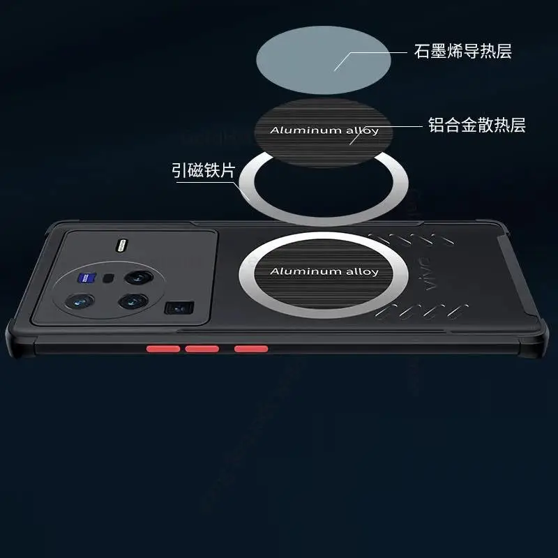 For vivo X80 Pro HD Transparent Armor Shockproof Case For Vivo X Note X70 Pro Camera Lens Protective Cover For X60 X80 Pro Plus