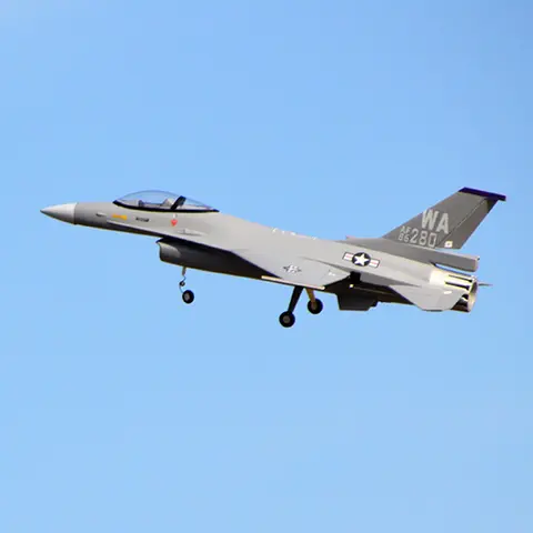 Model Airplane F16 70mm 12 Blades Fighting Falcon Gray RC Model JET Planes
