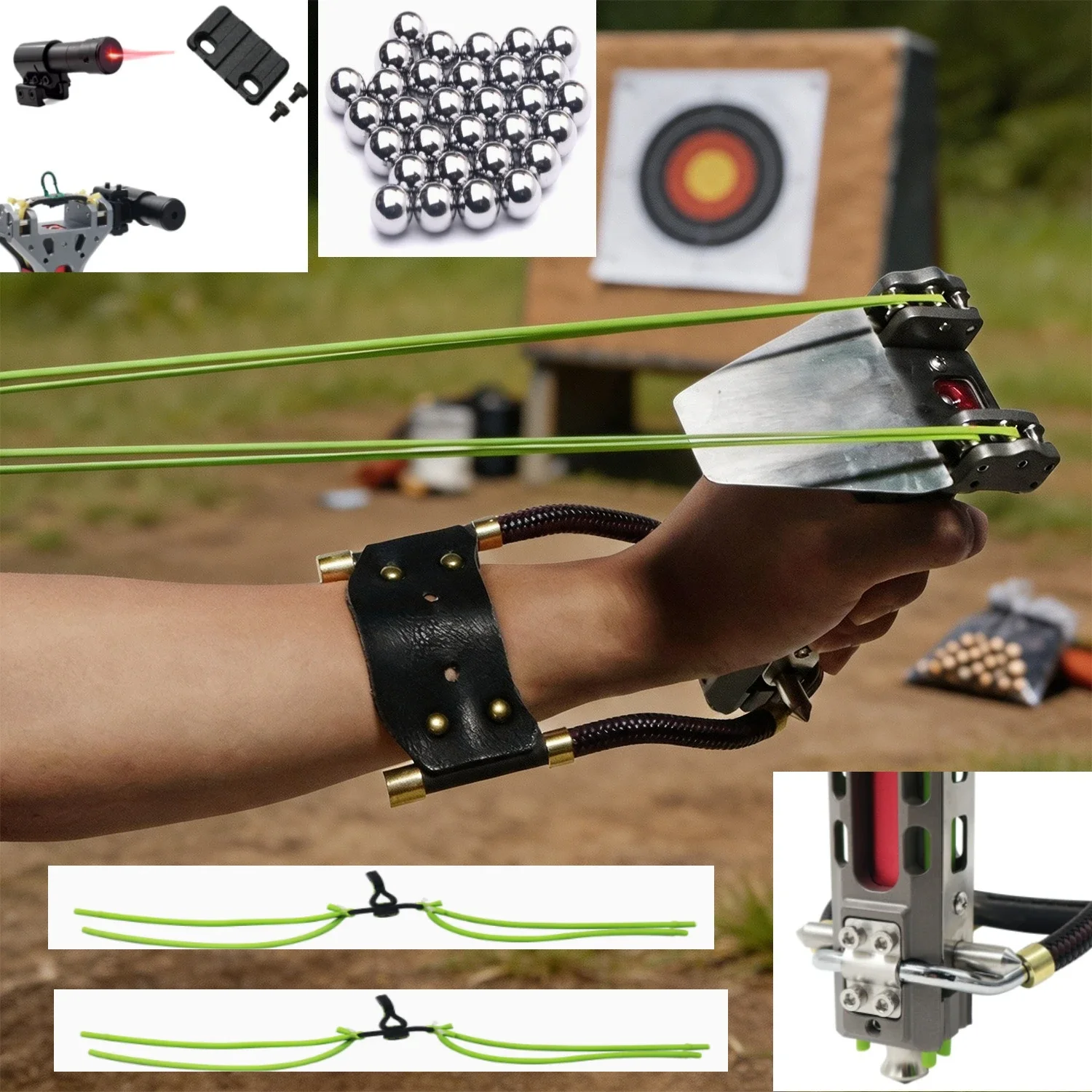 1SET Outdoor Automatic Rapid Shooting Wrist Guard Portable High-precision Hunting Tool