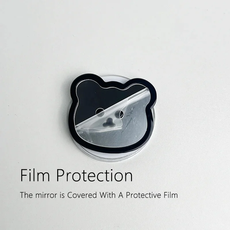 Cute Bear Shape Phone Grip Holder, Adhesive Socket Expanding Stand, Finger Ring Mirror Bracket for Smartphone image 3