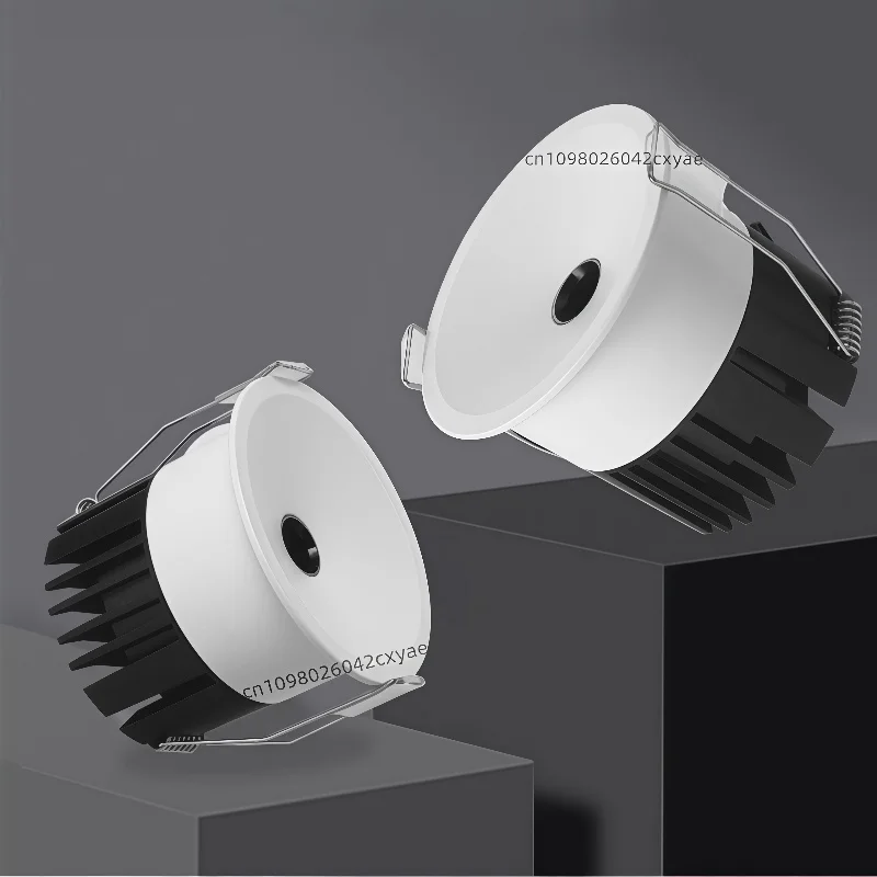 Mini Dimmable LED Downlights, COB Spotlights, Anti-Glare Small Hole Ceiling Lights, Kitchen and Living Room Indoor Lighting Bulb