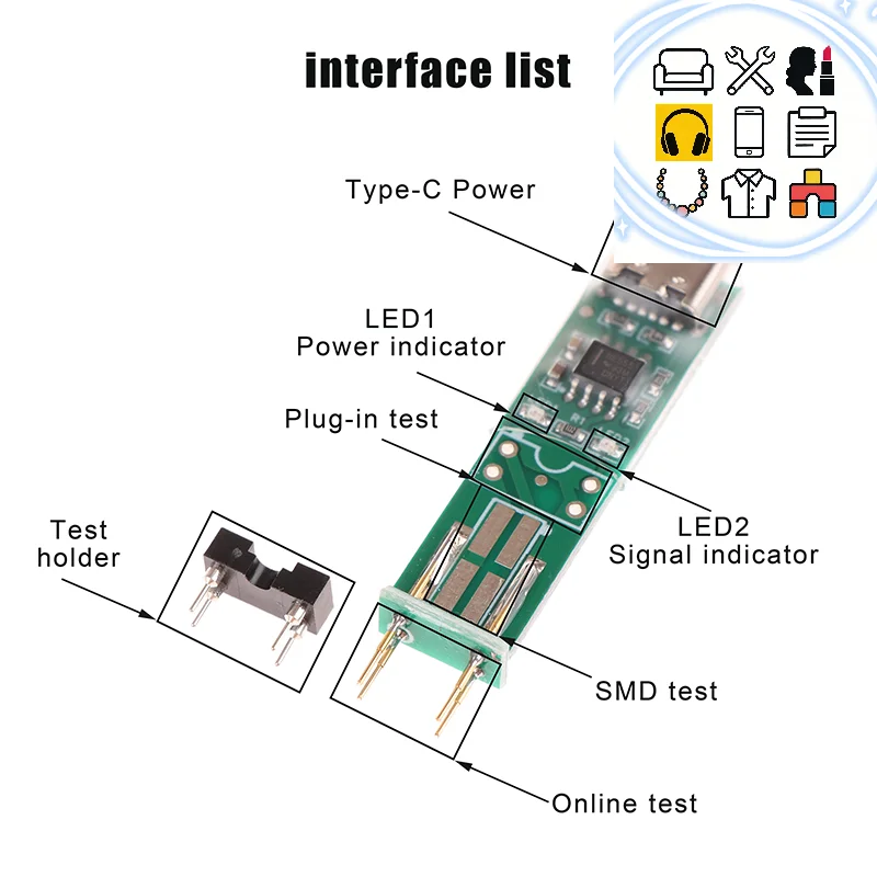 V5.0 Optocoupler Test Instrument Online Detection Tools For Electronic Repair Special 4 Pin Optocoupler Test PCB Repair