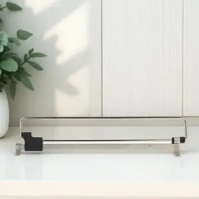 

1Set Extendable Clothes Hanger Rack Sturdy Wardrobe Organizer Practical Space Saving Storage Rail Home Use