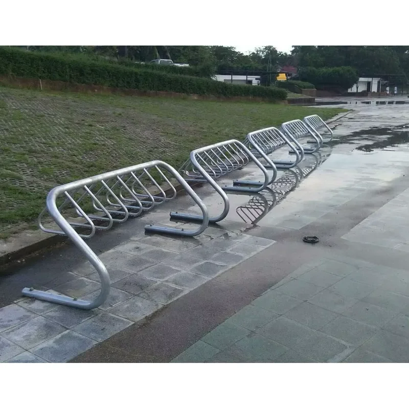 Hot Dip Galvanized 7 Bike Parking Rack Metal Floor Stand Cycle Stand for 7 Bicycles