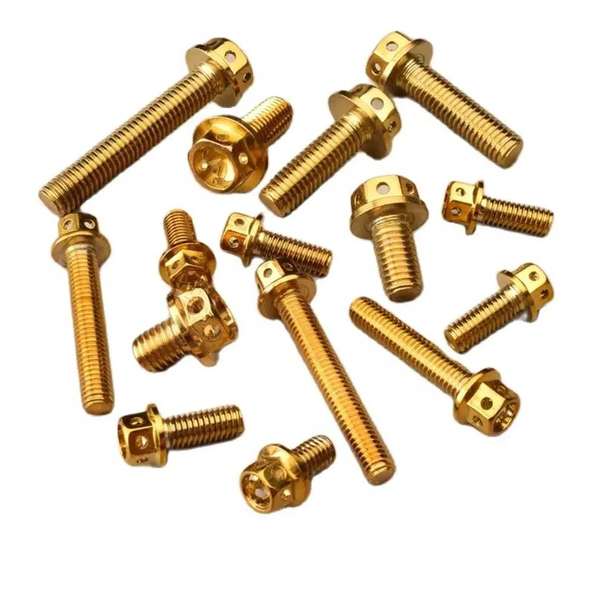 M4 M5 M6 M8 M10 304 Viti a esagono incassato esagonale Acciaio legato Placcatura in titanio Vite in oro