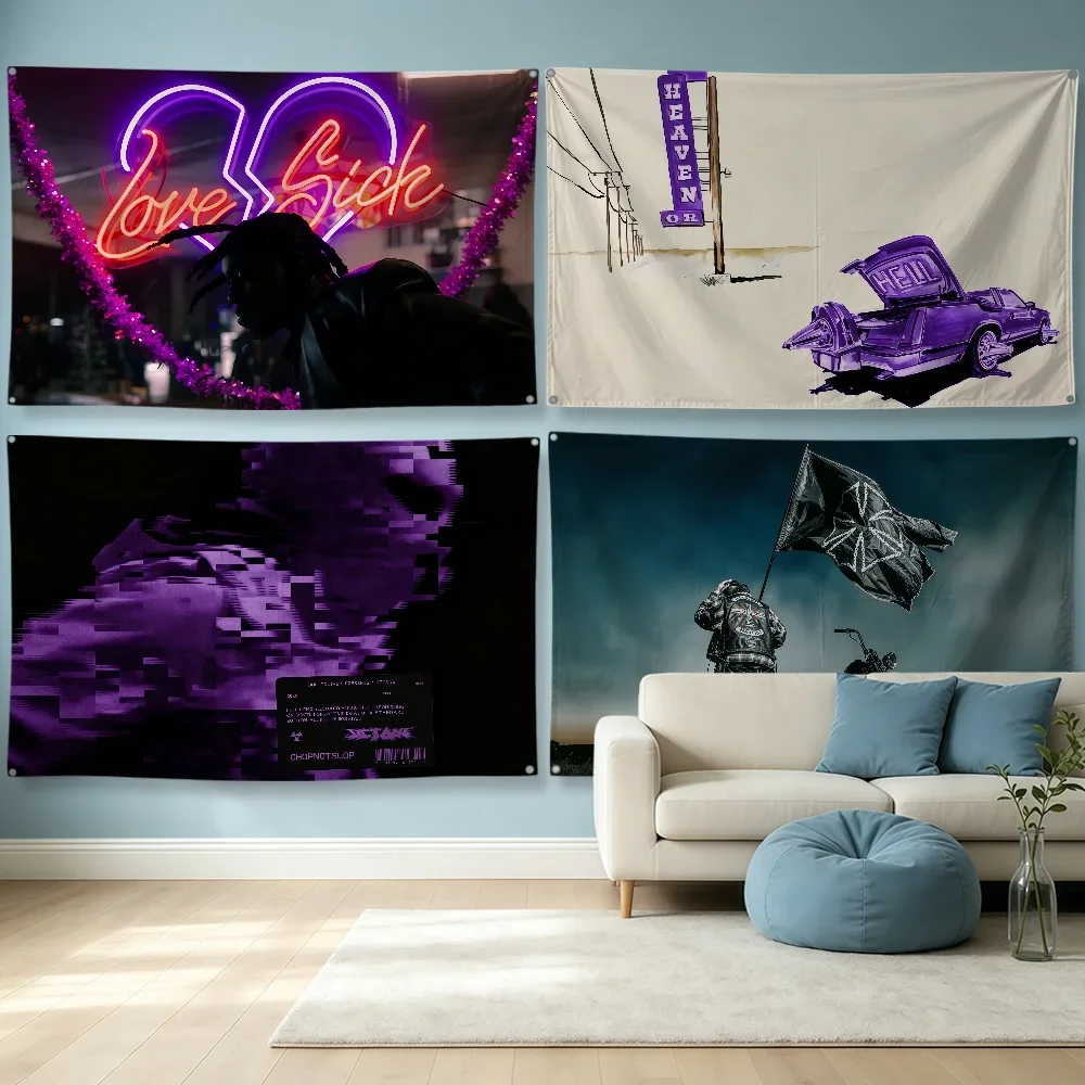Singer S-Singer D-Don Toliver Flag Polyester Banner Flags For Party Club Outdoor Interior Wall Paper Decoration Banner