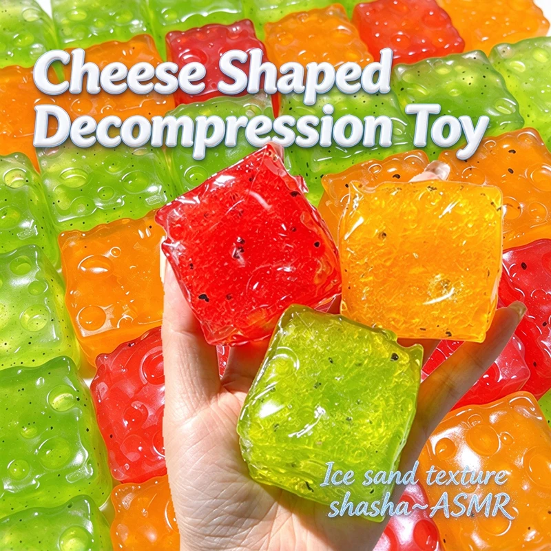 Handmade Slushy Vaseline Plasticity Cheese Shaped Fruit Calm Fidget Toy Potato Kiwi Crunchy ASMR Anti-Anxiety Toy for ADHD Gift