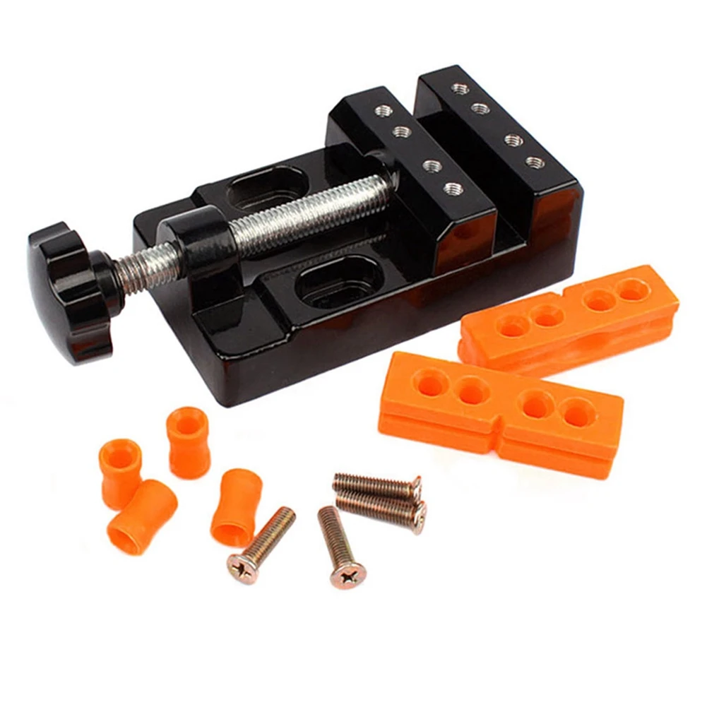 Mini Small Vise Mini Flat Clamp Table Jaw Bench Clamp Drill Press Vice Opening Table Vise DIY Hand Tools 13.5X6.5X3.6cm