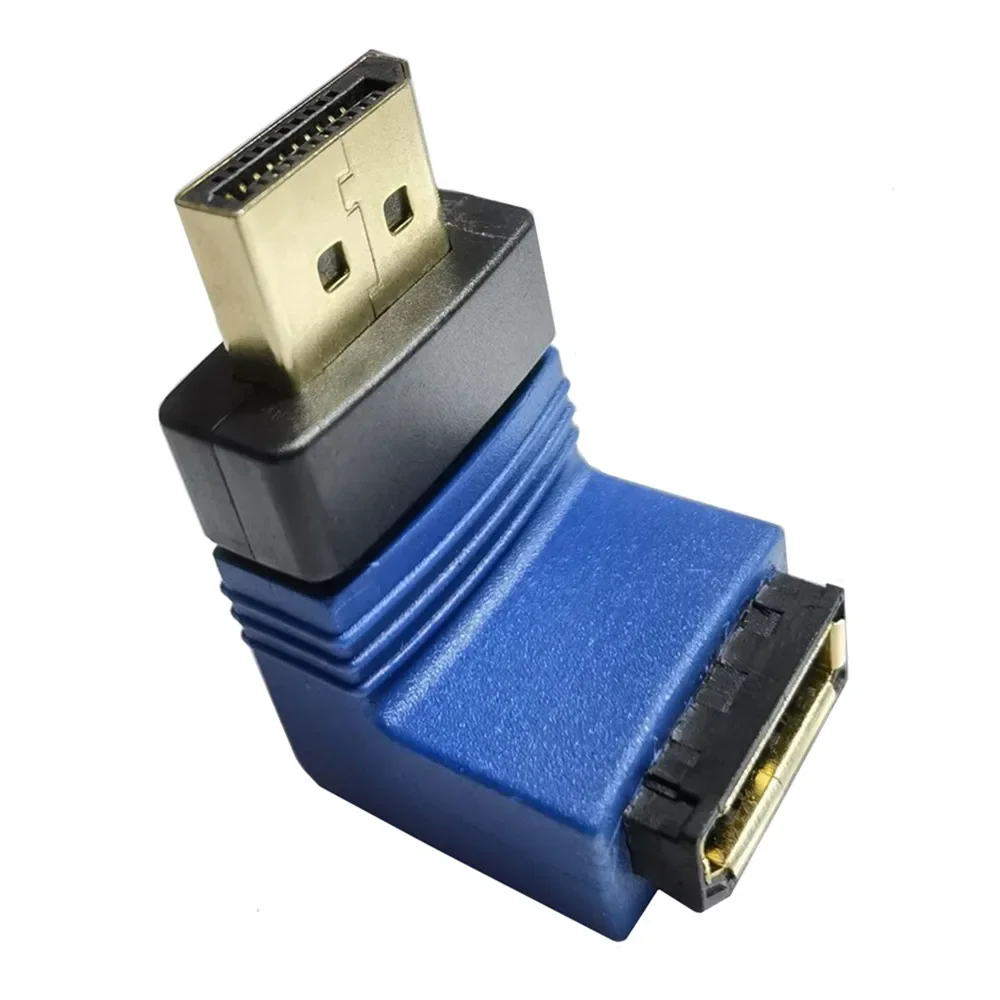 ذكر إلى أنثى 8K DP DisplayPort تمديد محول موصل لأعلى أسفل اليسار اليمين 90 درجة الكوع DisPlayPort DP M F محول جاك